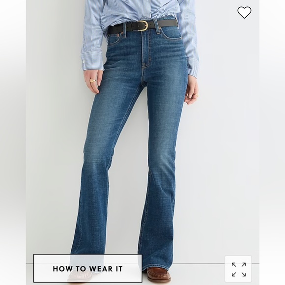 J.Crew Vintage Straight Demi-boot Button-Fly Denim Jean in Norgate Wash 12 Tall - Picture 2 of 9